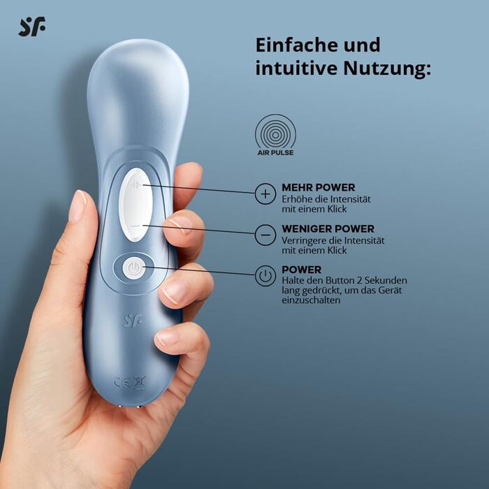 Вібратор клітора Satisfyer Pro 2 | Безшумний та потужний | Іграшка для дорослих для жінок | Преміум якість (Блакитний)
