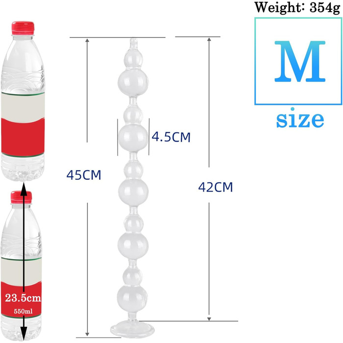 Анальні кульки та дільдо Ultralang для чоловіків та жінок, набір 10 шт.