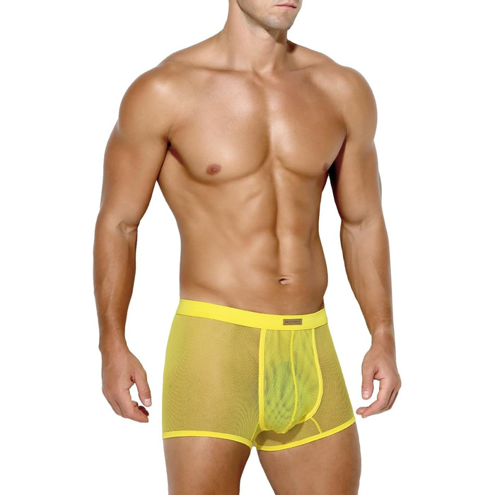 Боксерки чоловічі Caey Kevin Herren, прозорі, низька талія, 3XL, A9-жовтий