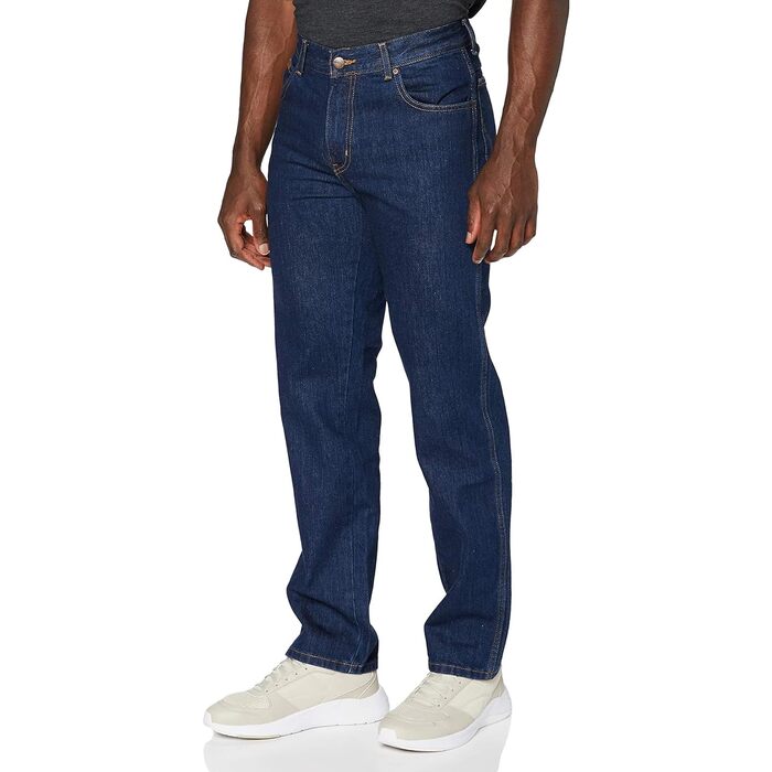 Чоловічі джинси Wrangler Texas Stretch W121XU13M заужені (Tapered), колір Darkstone, розмір 38W/36L