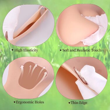 Комбінезон для кросдресерів YEEFAIRY з силікону, з реалістичною формою грудей, S, колір: гель-жовтий