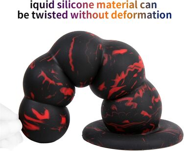 Анальний плаг з силікону ZTHBYSB 5 перлин, S/M/L, великий анальний м'яч, секс-іграшка для жінок та чоловіків, тренажер анусу, масажер простати, дилататор, чорний, L