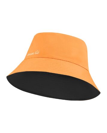 Чоловічий сонцезахисний капелюх-рибалка Zylioo (L-XL/XXL), двосторонній літній панама з UPF50+, розмір 62 см, чорно-помаранчевий