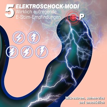 Вібратор для простати - анальний вібратор з 5 імпульсів та 10 вібрацій для чоловіків та жінок. Іграшки для анального сексу, парні іграшки.