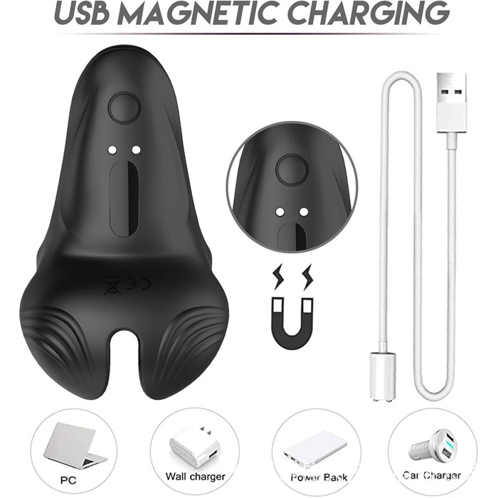 Вібратор для чоловіків та пар з пультом дистанційного керування, 3 в 1, з силікону, 10 режимів, кільце для статевого члена, для стимуляції