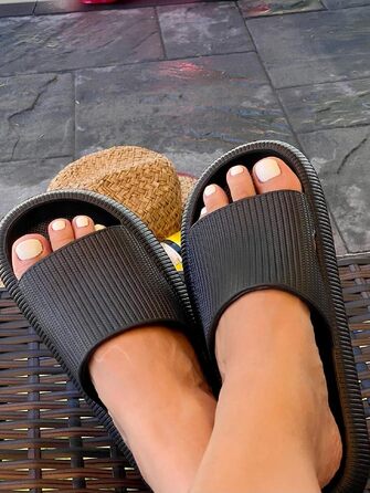 Ортопедичні капці Orthoslipper Original Wolkenschuhe з товстою м'якою підошвою, чорні, розмір 34-35 EU