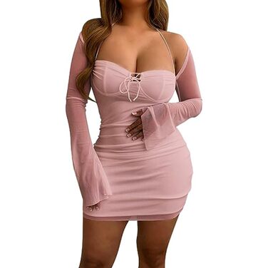 Сучасна жіноча спідниця HIBHABY, приталеного крою, міні, рожевого кольору (L)