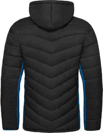 Чоловіча зимова куртка Nebulus MERIK: тепла outdoor-куртка для прогулянок, чорно-кобальтова, розмір XL