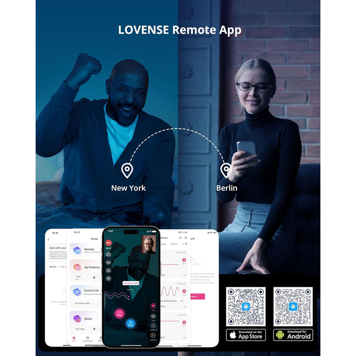 LOVENSE Solace - Автоматичний електричний секс-іграшка для чоловіків з пультом керування, різні режими, для соло та парних ігор