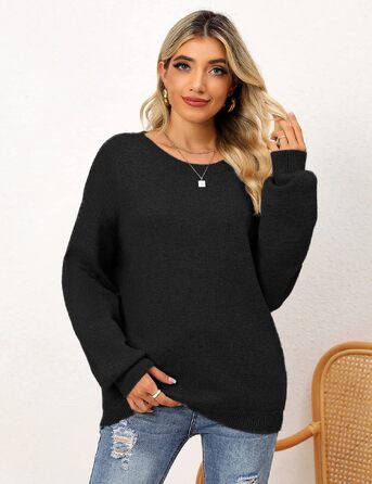 Чоловічий зимовий в'язаний светр Heekpek Pullover Daen, кольоровий блок, чорний, розмір XL