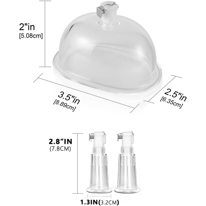 Набір для стимуляції грудей Guspiun з вакуумним клапаном: соски, клітор, стимулятор для жінок та пар