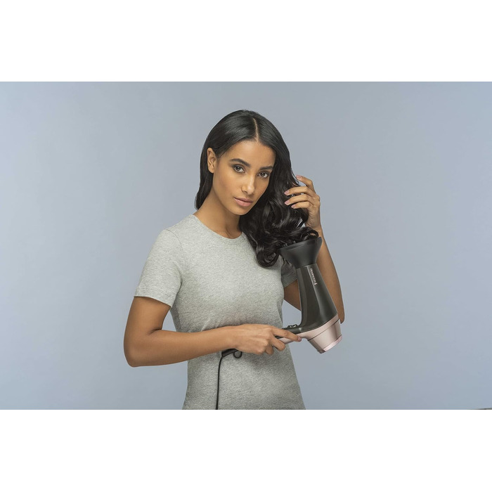 Фен для волосся Remington Curl & Straight D5707 з іонізацією, 2200 Вт, набір для стайлінгу (дифузор, конічна насадка, кругла щітка 45 мм)