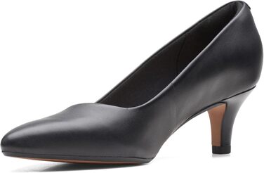 Жіночі туфлі-човники Clarks Linvale Jerica, натуральна чорна шкіра, розмір 42.5 EU (широка колодка)