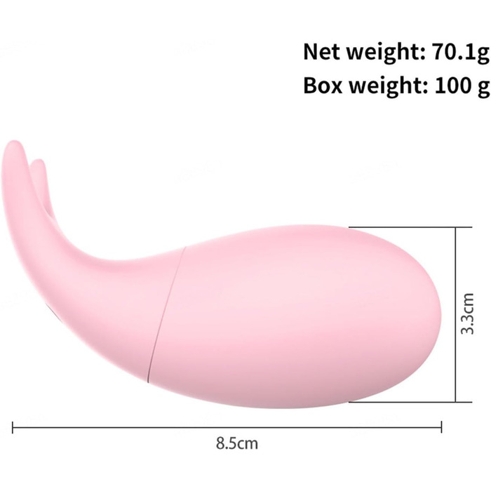 Вібратор з дистанційним керуванням та додатком, 10 режимів вібрації, для жінок, портативний, для стимуляції G-точки, для пар, рожевий