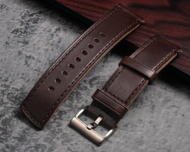 Ремінець для годинника Horween зі шкіри вінтажного стилю з системою швидкого вивільнення (Quick Release), 18 мм, коричневий