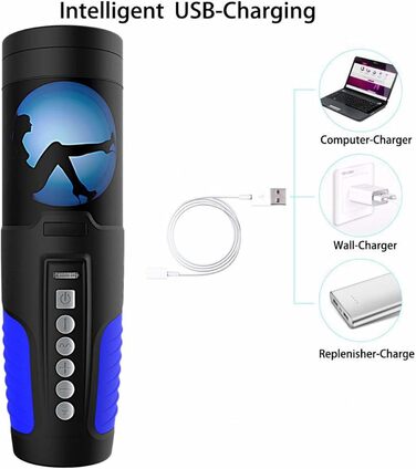 Електричний мастурбатор для чоловіків з телескопічною функцією та 4 швидкостями, 3D силіконова вагіна