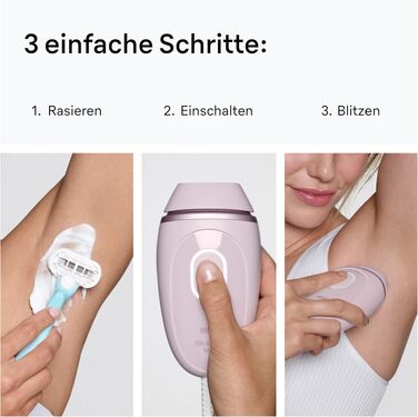 Фотоепілятор Braun Silk-expert Mini PL1112 для домашньої тривалої епіляції, рожевий (з міні-бритвою, бритвою Gillette Venus та аксесуарами)