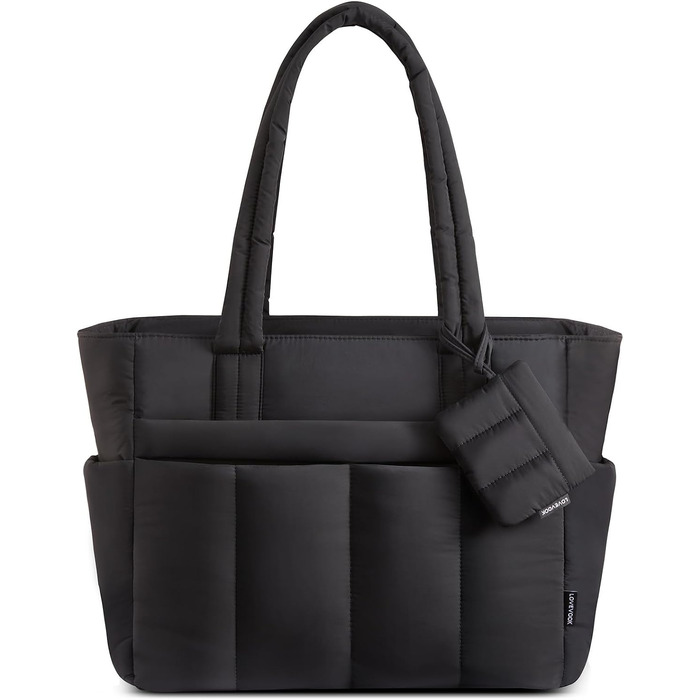 Жіноча сумка-шопер LOVEVOOK велика м'яка сумка Tote Bag для ноутбука 15.6