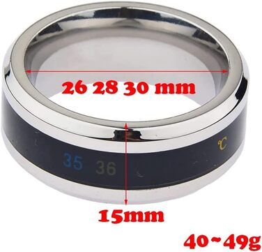 Кільце для пеніса з нержавіючої сталі 304, Kuaecr, сексуальний набір, для чоловіків, збільшення жорсткості та затримка оргазму, 30 мм, 49 г