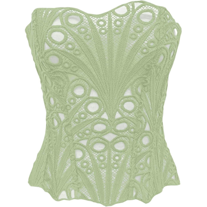 Корсет для жінок з животом, корсет-топ великих розмірів, готичний вінтажний корсет-бастінг, корсет-формувальник, цинчер, світло-зелений, XS