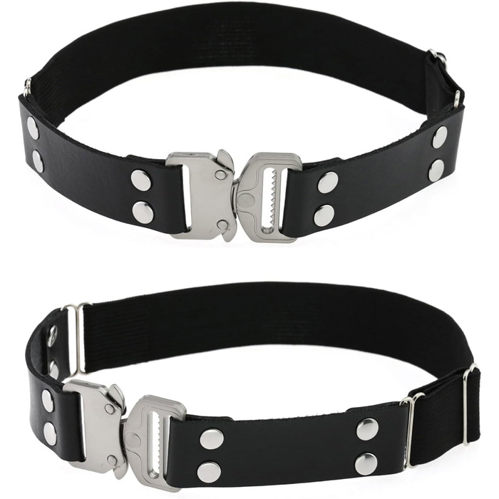 Жіночі готичні набедрені стрічки KUFUN, 2 шт., регульована пряжка, високі панчохи чорного кольору