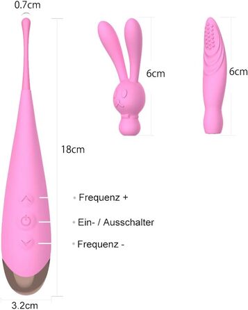 Вібратор Roluck тихий та потужний для стимуляції клітора та G-точки, з 3 змінними насадками, 7 режимів вібрації, водонепроникний, з силікону, для жінок, лесбійок