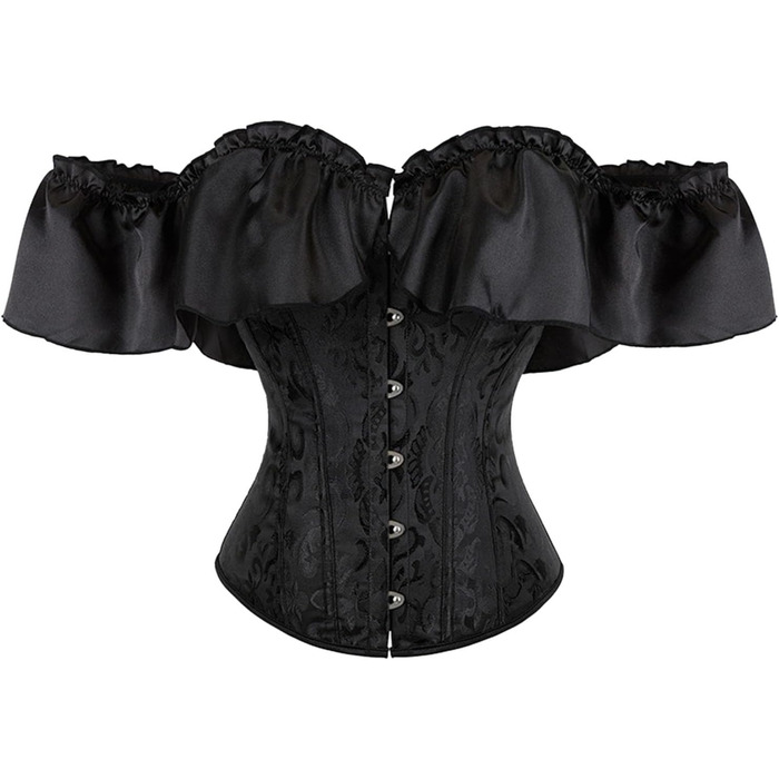 Корсет-топ для жінок GFPGNDFHG: великі розміри, шнурівка, сатин, Body Shaper, корсаж, тренажер для талії, костюм на Хелловін, XXL