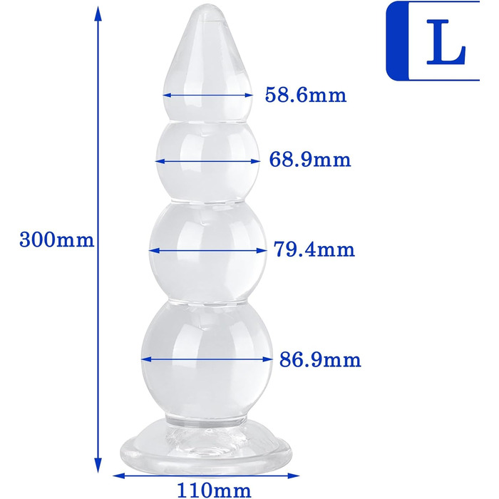 Анальний вібратор BDSMYOU 38 см - гігантський анальний плаг з сукупником, для чоловіків та жінок, розширення анусу, сексуальні іграшки для пар
