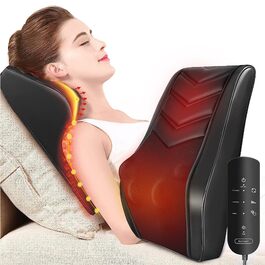Масажер для шиї та спини Boriwat Shiatsu 3D з функцією підігріву, чорний