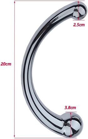 Металевий двосторонній дildo для стимуляції G-точки та масажу простати, анальні пробки для чоловіків та жінок