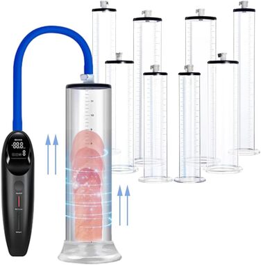 Електрична помпа для збільшення статевого члена, 6 режимів, тренажер для ерекції, для чоловіків