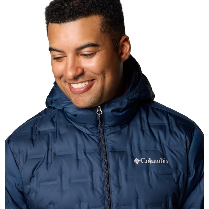 Чоловіча пухова куртка з капюшоном Columbia Delta Ridge™ II, темно-синя (Collegiate Navy), розмір L