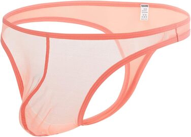 Сліп BIATWOWR для чоловіків: прозорі сексуальні труси (M, помаранчевий)