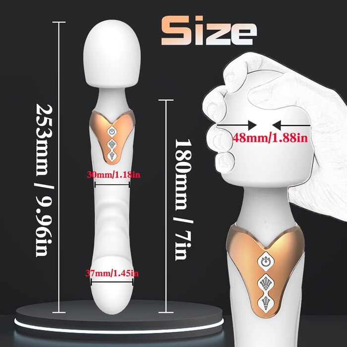 Вібратор для жінок JFRong Doppelkopf з функцією імпульсу - сексуальна іграшка з 10 режимами вібрації, силікон, G-точка, кліторальний, з подвійним мотором, для жінок та пар (рожевий)