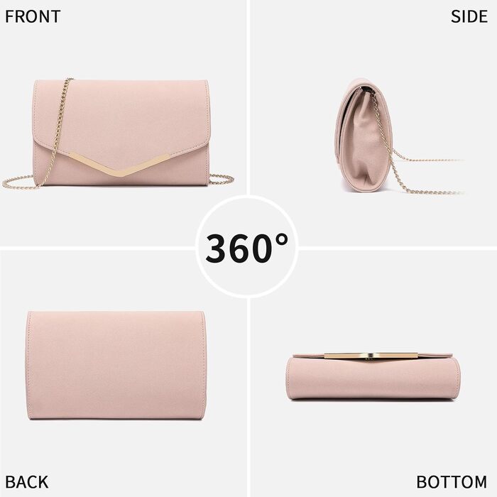 Жіночий клатч Miss Lulu LH2064 рожевого кольору