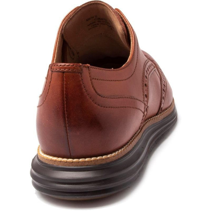 Чоловічі шкіряні туфлі Cole Haan Grand Wingtip Oxford коричневого кольору Woodbury Ivory, розмір 43.5 EU