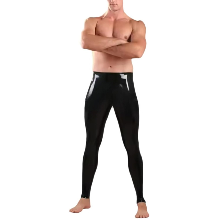 Чоловічі латексні штани VIYOLI, 0.4 мм, прозорі, без застібки-блискавки, XL