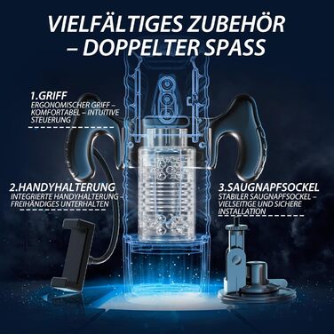 Електричний мастурбатор для чоловіків з 6 режимами та 5 швидкостями, вібраційний секс-іграшка (Чорно-білий)