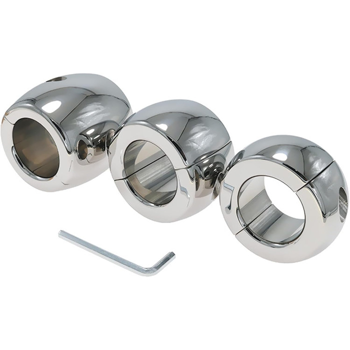 Сталевий кільце для яєчок GeRRiT, 3 розміри, надміцний, для чоловіків (30 мм)