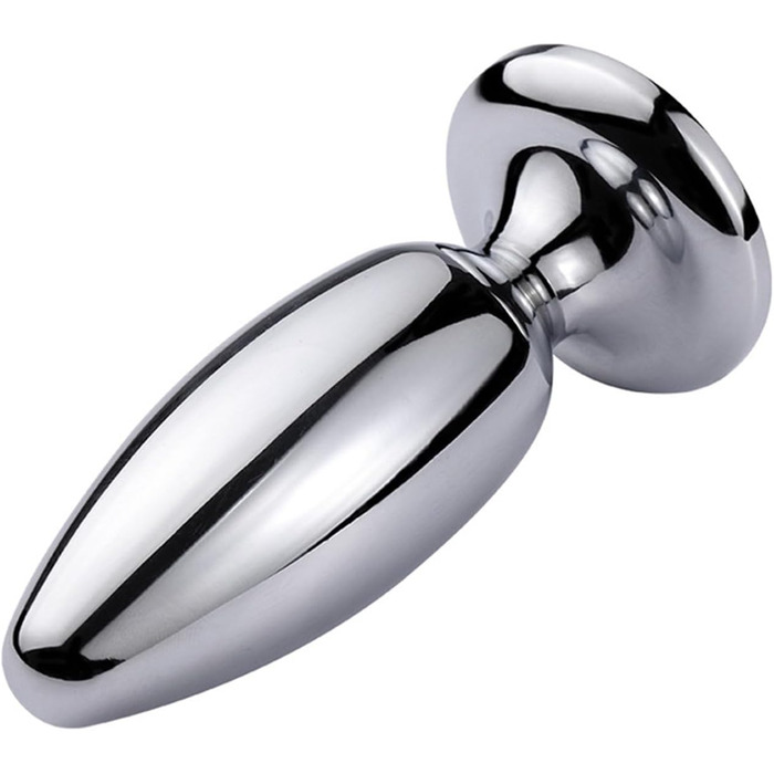 Анальний стимулятор Soarvlorfy з нержавіючої сталі, маленький/великий, для чоловіків/жінок, срібний (S)