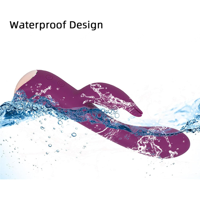 Вібратор для жінок Sexspielzeug Rabbit з 10 режимами вібрації, фіолетовий