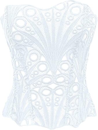 Корсет для жінок з широкою талією та великим бюстом, готичний вінтажний корсет-бастінг, фігурна білизна, білий, XS