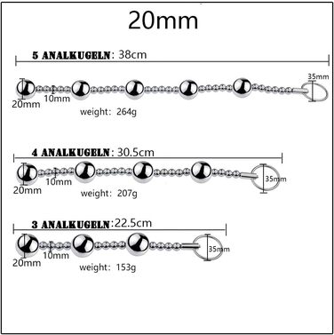 Анальні намиста з нержавіючої сталі з кільцем для булавки, анальні кульки, анальна ланцюжок, анальний плагін, металеві вагінальні кулі, сексуальні іграшки для жінок, сексуальні продукти для дорослих, 25 мм анальна ланцюжок з 5 намистин