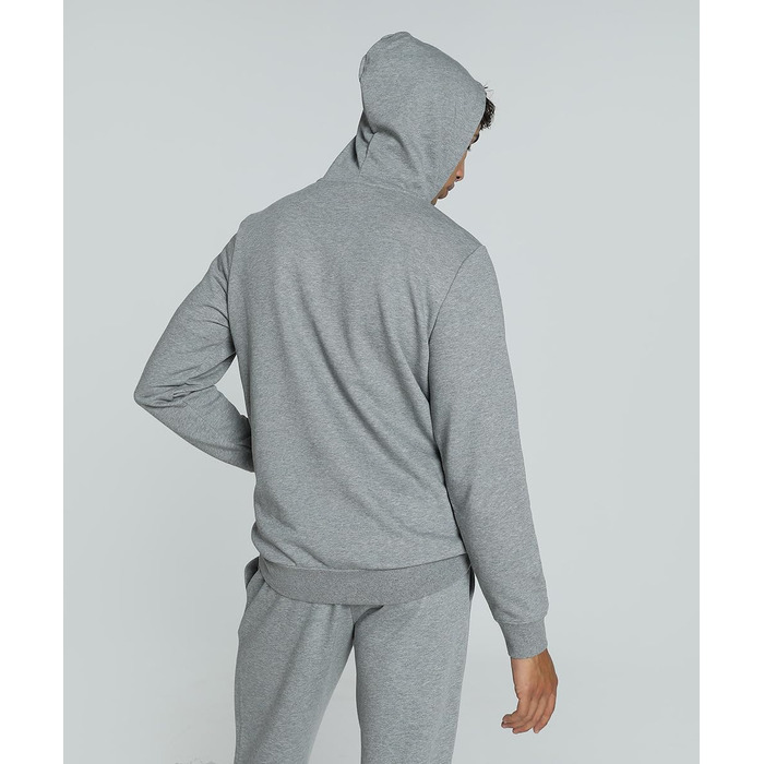 Чоловічий худі Puma ESS No. 1 Logo Hoodie з капюроном, сірий меланж (Medium Gray Heather), розмір XL