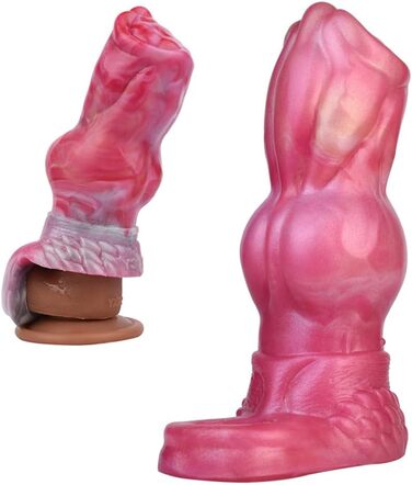 Jixaxe Пеніс-чохол, мастурбатор з кільцем для яєчок, збільшувач пеніса, секс-іграшка для чоловіків, анальний секс (червоний, S)