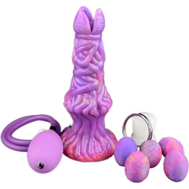 Світлодіодний інопланетний яйцеклад-дилда з п'ятьма світлодіодними яйцями, пневматичний фантазійний дилда для стимуляції G-точки, секс-іграшка для жінок та чоловіків, анальний плагін-дилда