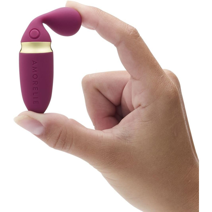 AMORELIE Flirt – Вібратор для пальців | Водонепроникний | З м'якого силікону, Червоний