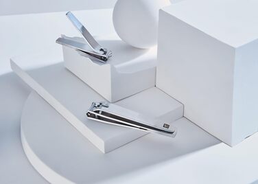 Кусачки для нігтів Zwilling Premium, гіпоалергенні, з вигнутим лезом та підсиленим важелем, сріблясті, 85 мм