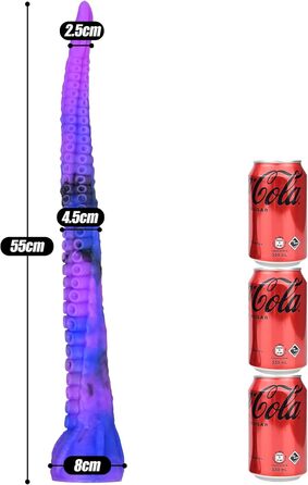 SXOVO Ана Дідo Силіконовий Тентакл Дідo з присоскою, Супер Фентезі Дідo для стимуляції G-точки та простати, Анадідo, Екстремальний секс, мастурбація, секс-іграшка для жінок, чоловіків та пар (XL)