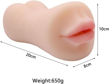 Реалістичний мундштук для мастурбації, Блоуджоб, Мастурбація, Іграшки для сексу, Подвійний канал, Pocket Pussy, 3D Еластичний анальний, Тренажер пеніса, Іграшки для мастурбації для чоловіків